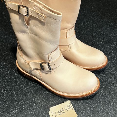 KIND 1930s Engineer Boots in Italian Veg-Tanned Leather