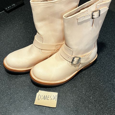 KIND 1930s Engineer Boots in Italian Veg-Tanned Leather