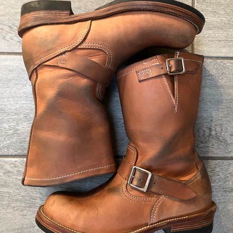 KIND 1930s Engineer Boots in Italian Veg-Tanned Leather