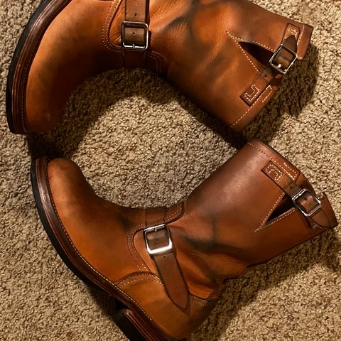 KIND 1930s Engineer Boots in Italian Veg-Tanned Leather