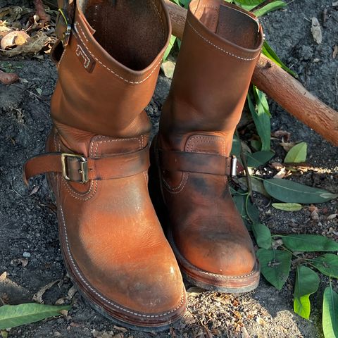 KIND 1930s Engineer Boots in Italian Veg-Tanned Leather