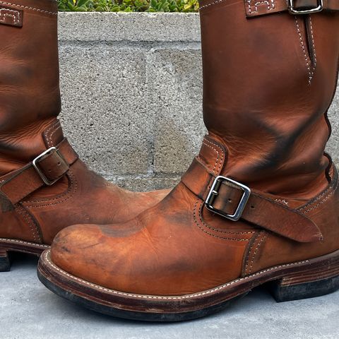 KIND 1930s Engineer Boots in Italian Veg-Tanned Leather