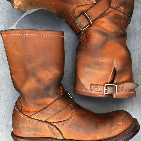 KIND 1930s Engineer Boots in Italian Veg-Tanned Leather