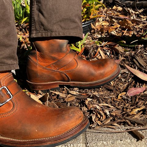 KIND 1930s Engineer Boots in Italian Veg-Tanned Leather