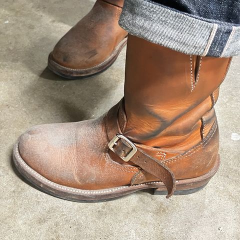 KIND 1930s Engineer Boots in Italian Veg-Tanned Leather