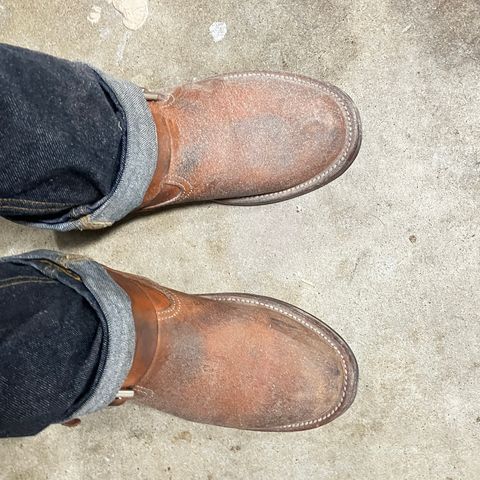 KIND 1930s Engineer Boots in Italian Veg-Tanned Leather