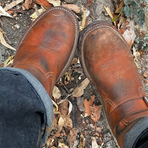 KIND 1930s Engineer Boots in Italian Veg-Tanned Leather