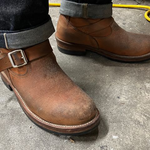 KIND 1930s Engineer Boots in Italian Veg-Tanned Leather