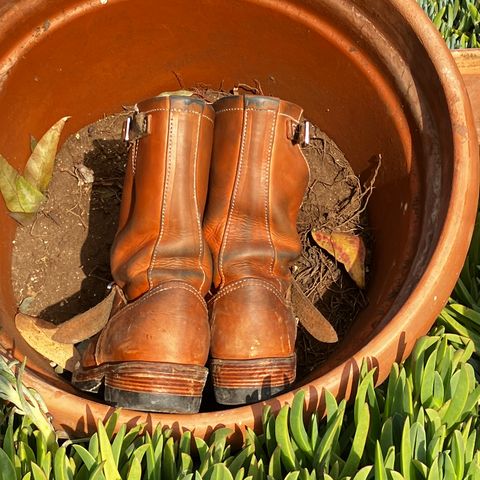 KIND 1930s Engineer Boots in Italian Veg-Tanned Leather