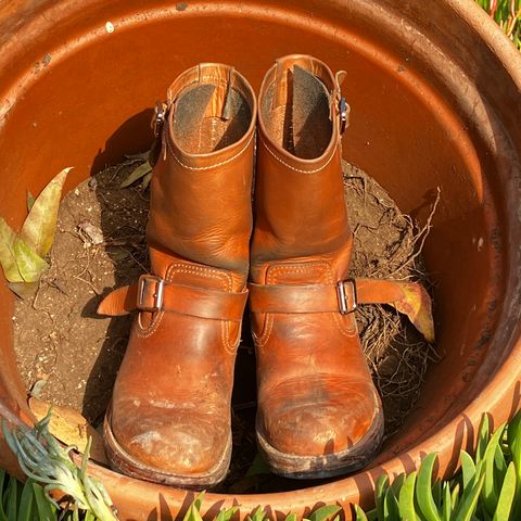 KIND 1930s Engineer Boots in Italian Veg-Tanned Leather