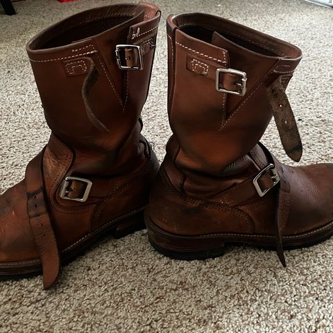 KIND 1930s Engineer Boots in Italian Veg-Tanned Leather