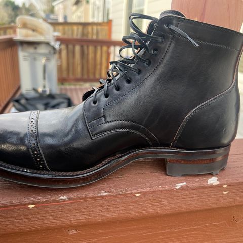 Viberg Service Boot BCT in Maryam Black Teacore Horsebutt