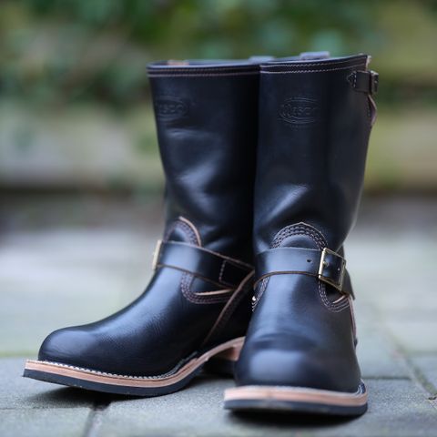 Wesco Boss Engineer Boot in Horween Black Chromexcel