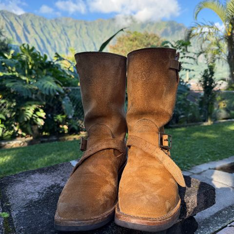 Wesco x Ship John Derroll Boot in Seidel British Tan Domain Roughout