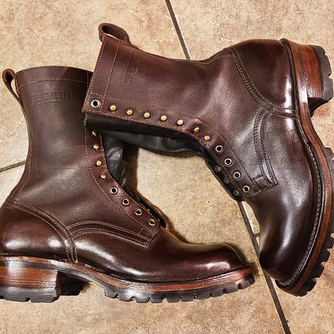 Drew's 10-inch Logger in Brown Smooth