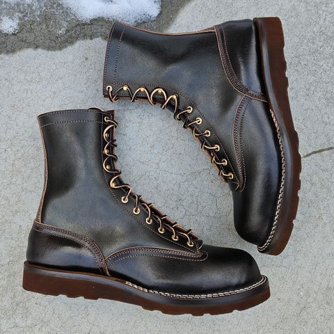 Nicks Lace To Toe in Horween Brown Waxed Flesh