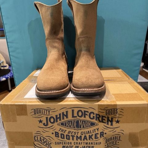 John Lofgren Duke Roper Boots in Horween Natural Chromexcel