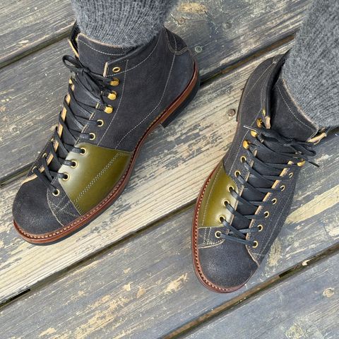 Sagara Cordmaster in Badalassi Carlo Oliva Minerva Roughout Overdyed Black & Badalassi Carlo Oliva Pueblo