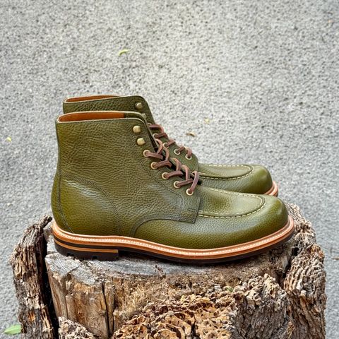 Grant Stone Brass Boot in Badalassi Carlo Oliva Minerva Box