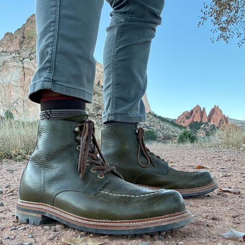 Grant Stone Brass Boot in Badalassi Carlo Oliva Minerva Box