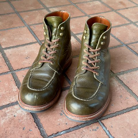 Grant Stone Brass Boot in Badalassi Carlo Oliva Minerva Box