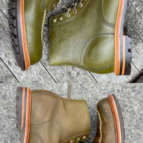 Grant Stone Brass Boot in Badalassi Carlo Oliva Minerva Box