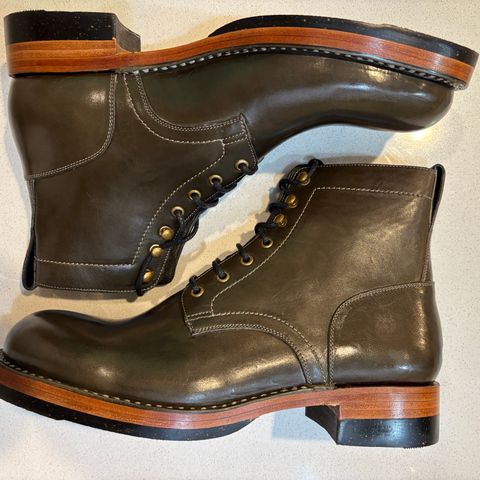 BLKBRD Rudiger Service Boot in Maryam Salvia Horsebutt