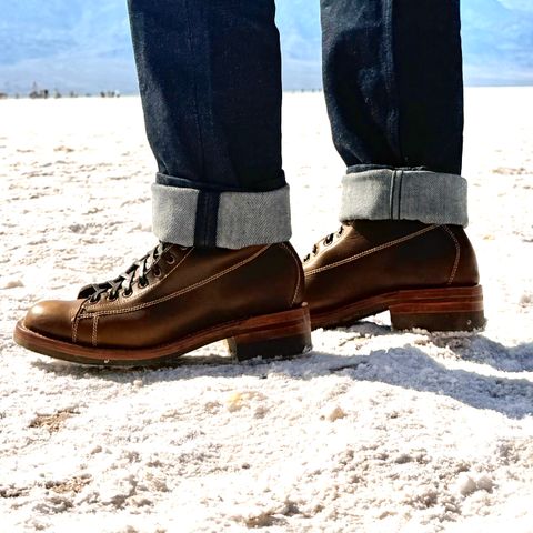 Willie's Handmade Boots Monkey Boot in Horween Dark Olive Chromexcel