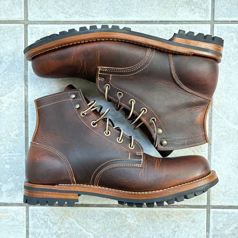 Truman Plain Toe Boot in Seidel Tobacco Snakebite