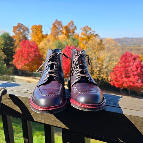 View photo of Alden Indy Boot in Horween Color 8 Shell Cordovan