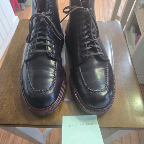 View photo of Alden Indy Boot in Horween Color 8 Shell Cordovan