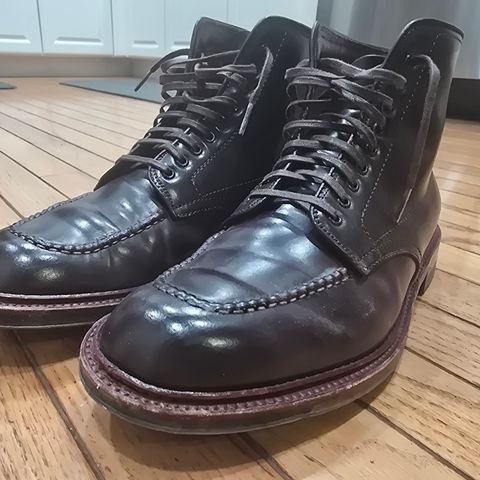 View photo of Alden Indy Boot in Horween Color 8 Shell Cordovan