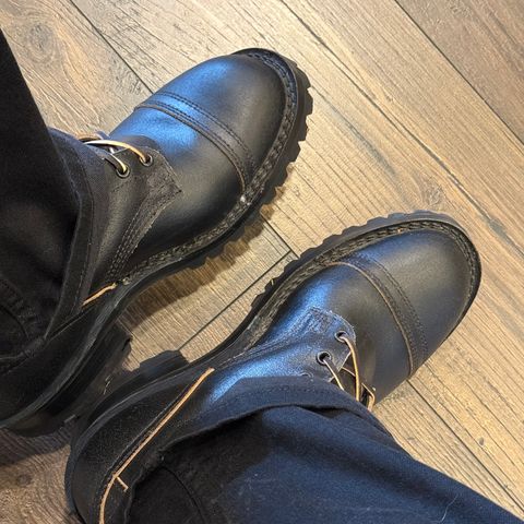 Nicks MTO in Horween Black Waxed Flesh
