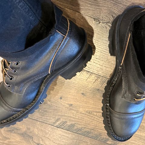 Nicks MTO in Horween Black Waxed Flesh