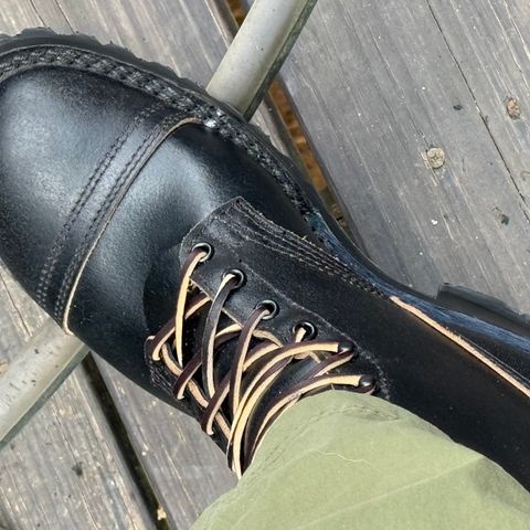Nicks MTO in Horween Black Waxed Flesh