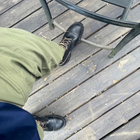 Nicks MTO in Horween Black Waxed Flesh