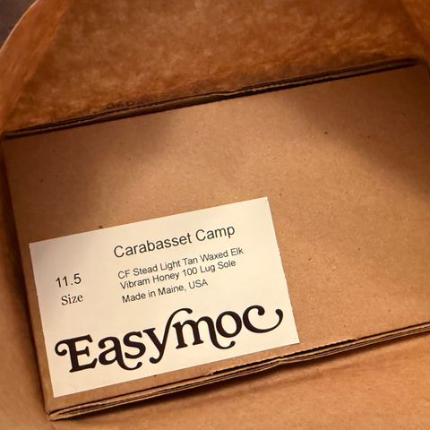 Easymoc Carabasset Camp in C.F. Stead Bronze Waxed Elk Unicorn