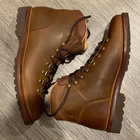 Meermin Hiking Boot in Tobacco Waxy Shell Cordovan