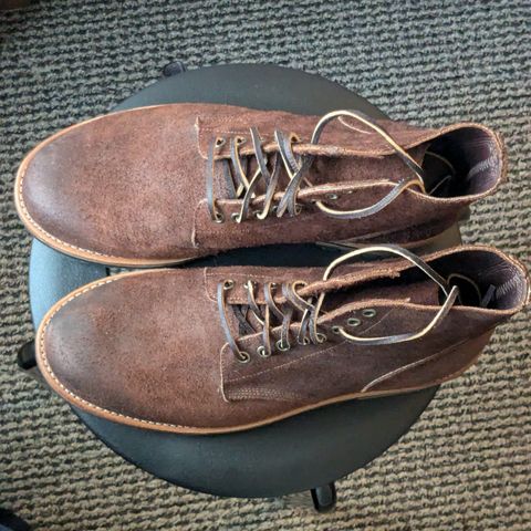 Oak Street Bootmakers Field Boot in Seidel Black Walnut Stampede Roughout