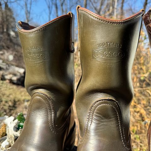 Wesco Morrison in Horween Green Chromexcel
