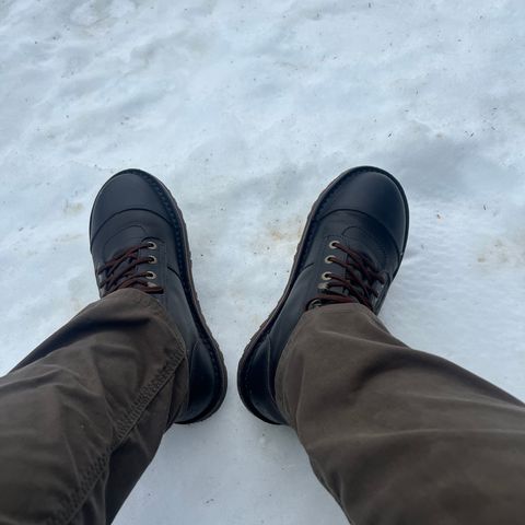 View photo of Jim Green African Ranger Barefoot Boot in Houston Brown