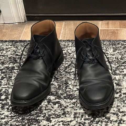 Crockett & Jones Molton in Black Roughout Suede