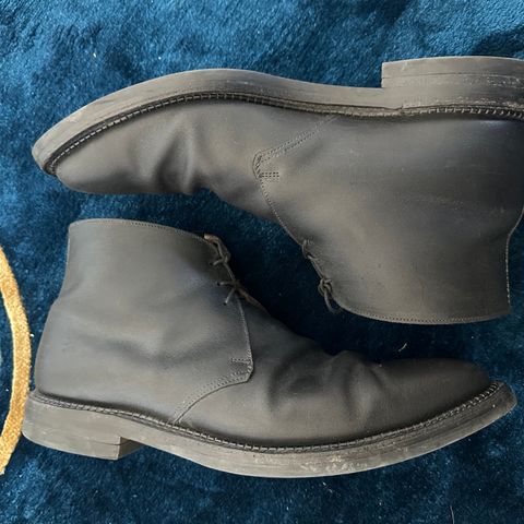 Crockett & Jones Molton in Black Roughout Suede