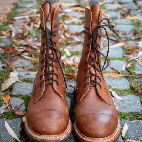 Tricker's Lucia Super Boot in Tanneries Haas Gold