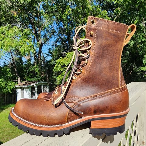 Nicks BuilderPro in Horween Orange Predator