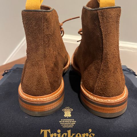 Tricker's Brett Derby Boot in C.F. Stead Polo Brown Oiled Desert