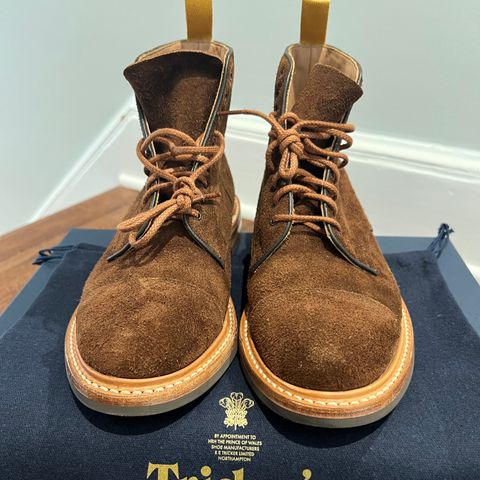 Tricker's Brett Derby Boot in C.F. Stead Polo Brown Oiled Desert