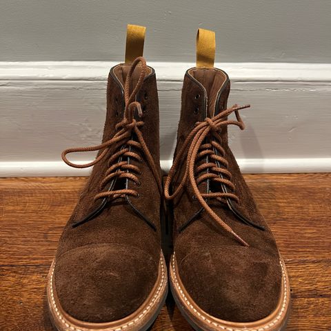Tricker's Brett Derby Boot in C.F. Stead Polo Brown Oiled Desert