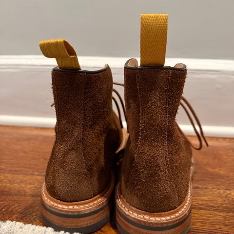 Tricker's Brett Derby Boot in C.F. Stead Polo Brown Oiled Desert