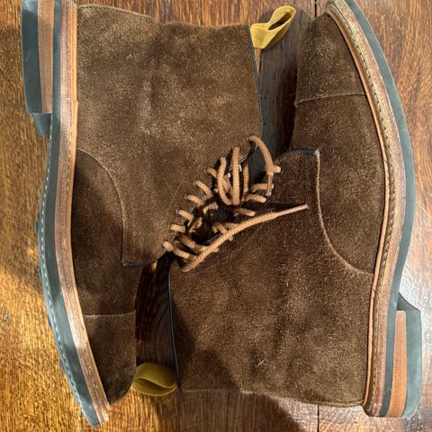 Tricker's Brett Derby Boot in C.F. Stead Polo Brown Oiled Desert